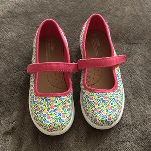 Floral Kids Shoes with Pink Strap